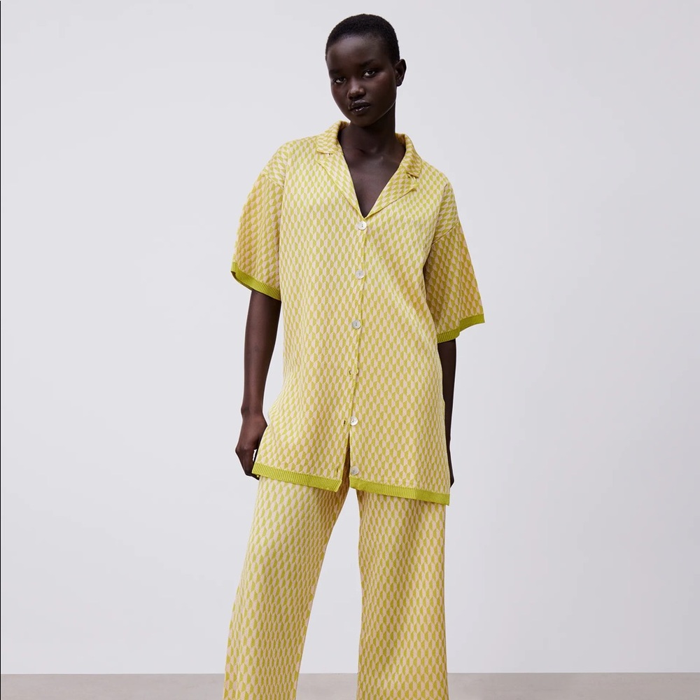 Zara Jacquard Knit Set